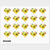 Jaren 60: Peace and Love sticker (Vel)