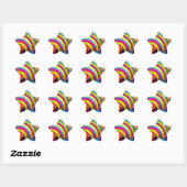 jaren '60 Psychedelische Explosie Ster Sticker (Vel)