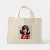 jaren '60 schoonheid mini tote bag (Achterkant)