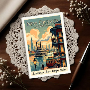 Jaren 60 Vintage New Orleans Briefkaart