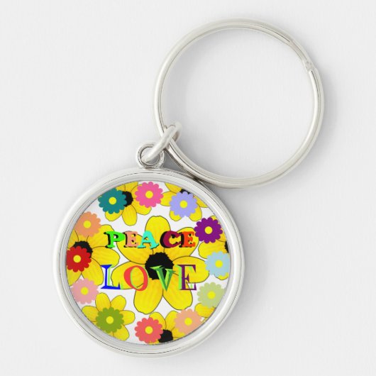 Jaren 60: Vrede en Liefde Sleutelhanger (Voorkant)