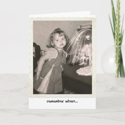 jaren '60 Weinig Leuk Meisje in Kleding Kaart (Voorkant)