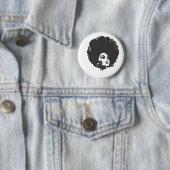 jaren '70 Chick Ronde Button 5,7 Cm (In situ)