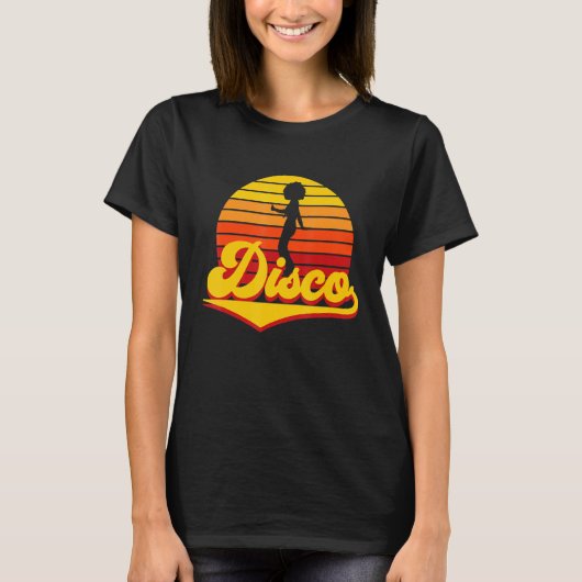 jaren 70 Disco Dance Liefde T-shirt (Voorkant)