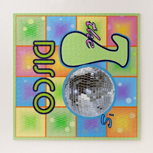 jaren '70 Disco Puzzel Legpuzzel (Horizontaal)
