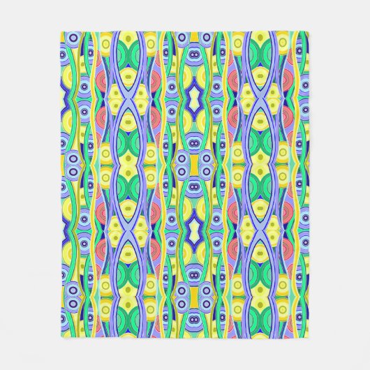 jaren 70 fleece deken (Voorkant)