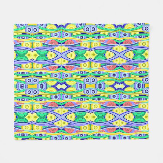 jaren 70 fleece deken (Voorkant (Horizontaal))