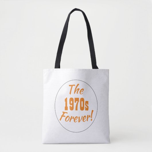 jaren '70 Forever Retro Tote Bag (Voorkant)