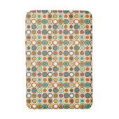 jaren '70 Funky Sinaasappel Bruin Blauwgroen cirke Badmat (Voorkant Verticaal)