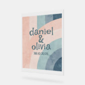  jaren 70 Rainbow Wedding Acryl Bord (Hoek)