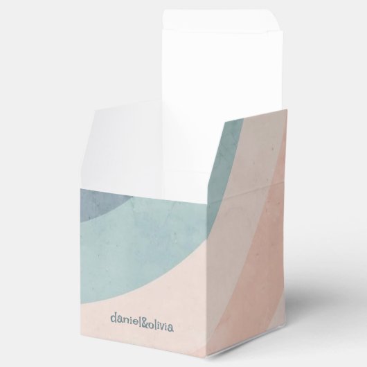 jaren 70 Rainbow Wedding Bedankdoosjes (Geopend)