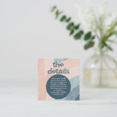  jaren 70 Rainbow Wedding Informatiekaartje (Staand voorkant)