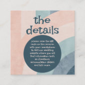  jaren 70 Rainbow Wedding Informatiekaartje (Voorkant)