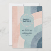  jaren 70 Rainbow Wedding Kaart (Voorkant)