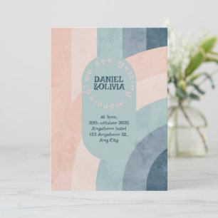  jaren 70 Rainbow Wedding Kaart