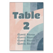  jaren 70 Rainbow Wedding Kaart (Achterkant)