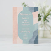 jaren 70 Rainbow Wedding Programma's (Staand voorkant)