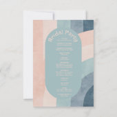 jaren 70 Rainbow Wedding Programma's (Achterkant)