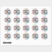  jaren 70 Rainbow Wedding Ronde Sticker (Vel)
