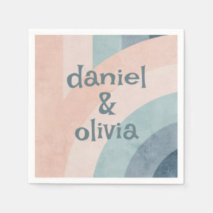  jaren 70 Rainbow Wedding Servet