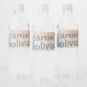  jaren 70 Rainbow Wedding Waterfles Etiket