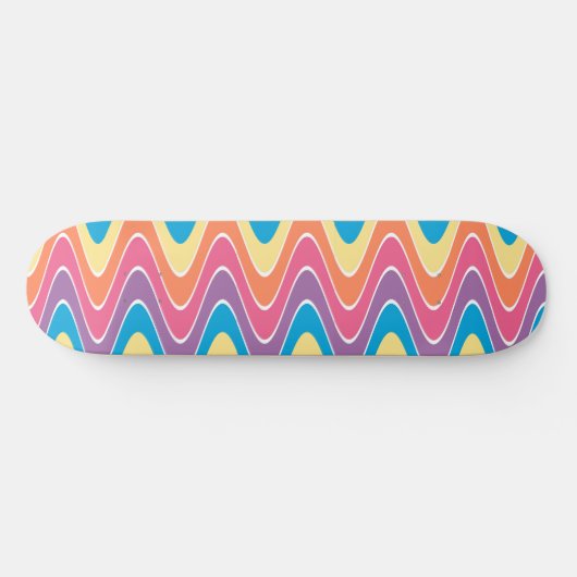 jaren '70 Regenboog Persoonlijk Skateboard (Horizontaal)