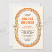  jaren 70 Retro Kleurrijke Groovy Vrijgezellenfees Kaart (Voorkant)