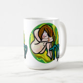 jaren '70 stijl Maagd met Symbool Koffiemok (Voorkant rechts)