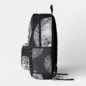  jaren 70 stijl zilveren discobal bedrukte rugzak (Rechts)