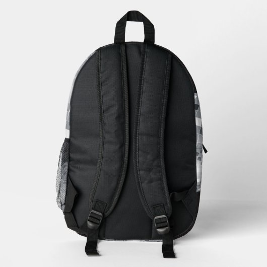  jaren 70 stijl zilveren discobal bedrukte rugzak (Achterkant)