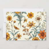 jaren 70 Wildflower Boho Maid of Honor Voorstel Notitiekaartje (Achterkant)