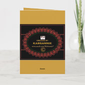 Jaren '70KERSTMIS Feestdagen Kaart (Achterkant)