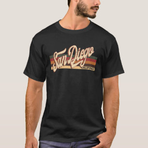  jaren '80 70 San Diego Retro San Diego Californië T-shirt