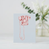 jaren '80 draaischijf-telefoon briefkaart (Staand voorkant)