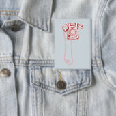 jaren '80 draaischijf-telefoon button (Insitu)