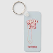 jaren '80 draaischijf-telefoon sleutelhanger (Voorkant)