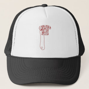 jaren '80 draaischijf-telefoon trucker pet