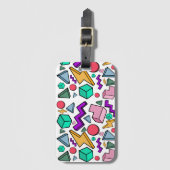 jaren '80 esthetische retro bagagelabel (Voorkant (verticaal))
