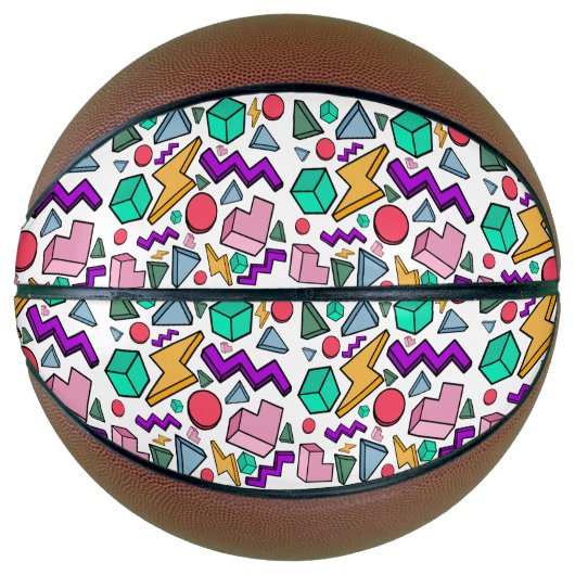 jaren '80 esthetische retro basketbal (Voorkant)