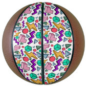 jaren '80 esthetische retro basketbal (Verticaal)