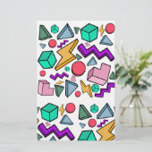 jaren '80 esthetische  retro briefpapier (Staand voorkant)