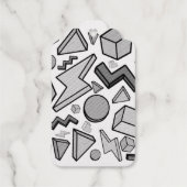 jaren '80 esthetische  retro cadeaulabels (Achterkant)