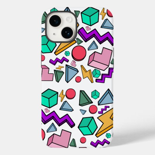 jaren '80 esthetische retro Case-Mate iPhone case (Achterkant)