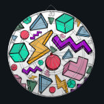 jaren '80 esthetische  retro dartbord<br><div class="desc">De jaren '80 waren geweldig en als je alle kleuren en vormen van dat tijdperk mist,  is dit een geweldig product voor jezelf of om cadeau te doen aan vrienden en familie.</div>