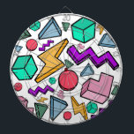 jaren '80 esthetische retro dartbord<br><div class="desc">De jaren '80 waren geweldig en als je alle kleuren en vormen van dat tijdperk mist, is dit een geweldig product voor jezelf of om cadeau te doen aan vrienden en familie.</div>