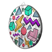 jaren '80 esthetische  retro dartbord (Voorkant Rechts)