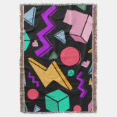 jaren '80 esthetische  retro deken (Voorkant Verticaal)