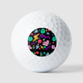 jaren '80 esthetische  retro golfballen (Voorkant)