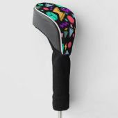 jaren '80 esthetische  retro golfheadcover (Schuin)