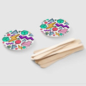 jaren '80 esthetische  retro handwaaier (Niet-gemonteerd)